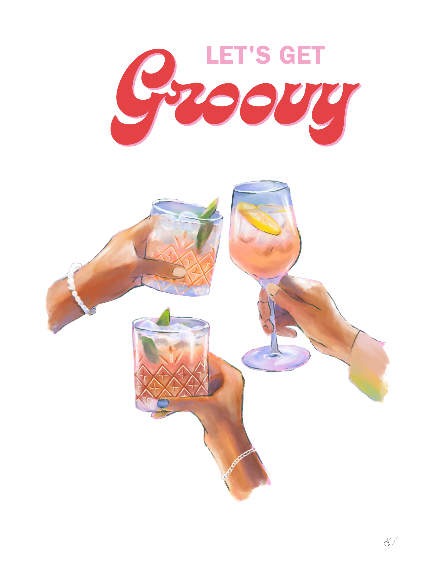 Groovy Girls - Digital Art