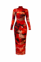 Mimi Beaded Mesh Dress